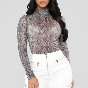 Snake Print Bodysuit